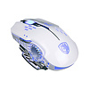 Sades Sades Flash Wing 2400DPI 6-button Gaming Mouse, LED Color Changing, White