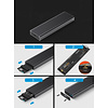 Cryo-PC Cryo-PC USB 3.1 Type-C Gen2 10Gbps M.2 NVME SSD Enclosure, Aluminum (M key only, 1-gap)