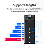 Cryo-PC Cryo-PC USB 3.1 Gen2 10Gbps Type-C M.2 SATA NGFF Tool Free SSD Enclosure, Aluminum (B & M Key, 2-gaps)