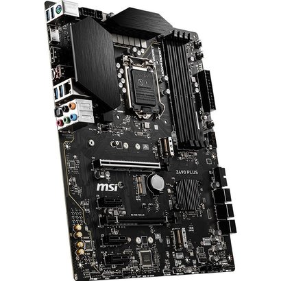 MSI MSI Z490 PLUS Desktop Motherboard z490 Chipset, Socket LGA-1200 10th Gen OEM (Bulk Pkg - NO ACCESSORIES)