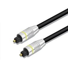 Toslink Digital Optical Audio Cable (S/PDIF) - Metal Connectors (Choose Length)