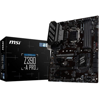 MSI MSI Z390-A PRO LGA1151 (Intel 8th and 9th Gen) M.2 USB 3.1 Gen 2 DDR4 HDMI DP CFX Dual Gigabit LAN ATX Z390 Gaming Motherboard