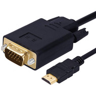 Gigacord Gigacord Active HDMI Male to VGA Male Converter Adapter Cable No Audio, Black