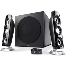 Cyber Acoustics Cyber Acoustics CA-3908 2.1 Stereo 46W RMS Speaker System with 6.5" Subwoofer and Control Pod - Computer and Home Audio Set with 3.5mm AUX Input for Cellphone, Tablet, Desktop, Laptop, or Gaming