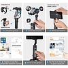 3-Axis Gimbal Stabilizer for Smartphone - 0.5lbs Lightweight Foldable Phone Gimbal w/Auto Inception Dolly-Zoom Time-lapse, Handheld Gimbal for iPhone 11 pro max/11/Xs Max/Samsung - Hohem iSteady X