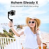 3-Axis Gimbal Stabilizer for Smartphone - 0.5lbs Lightweight Foldable Phone Gimbal w/Auto Inception Dolly-Zoom Time-lapse, Handheld Gimbal for iPhone 11 pro max/11/Xs Max/Samsung - Hohem iSteady X