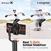 3-Axis Gimbal Stabilizer for Smartphone - 0.5lbs Lightweight Foldable Phone Gimbal w/Auto Inception Dolly-Zoom Time-lapse, Handheld Gimbal for iPhone 11 pro max/11/Xs Max/Samsung - Hohem iSteady X