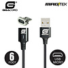 Gigacord Gigacord MAGtek 6ft. USB Micro Magnetic Charging/Sync Cable, 3A, Fast Charge, Braided Nylon, w/ LED Indicator