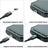 Gigacord Gigacord MAGtek 3ft. USB-C Type-C Magnetic Charging/Sync Cable, 3A, Fast Charge, Braided Nylon, w/ LED Indicator
