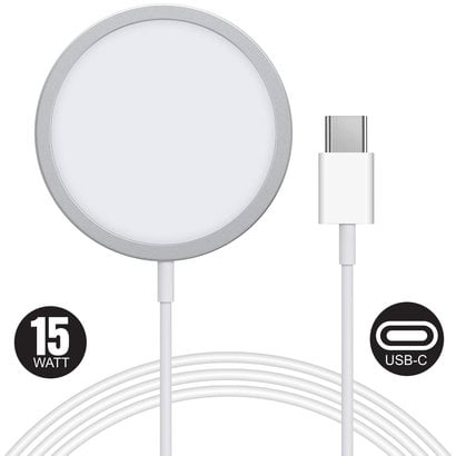 Gigacord Gigacord 15W Magsafe Wireless Magnetic Charger, White iPhone 12 Pro Max