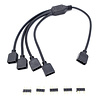 Gigacord Gigacord 50cm ARGB 3-pin 1-4 Splitter Cable, Black