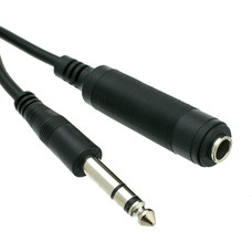 1/4" Stereo TRS Male/Female Extension Cable (Choose Length)
