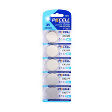 PKCELL 5-Pack CR2477 3V Button Cell Lithium Manganese Battery