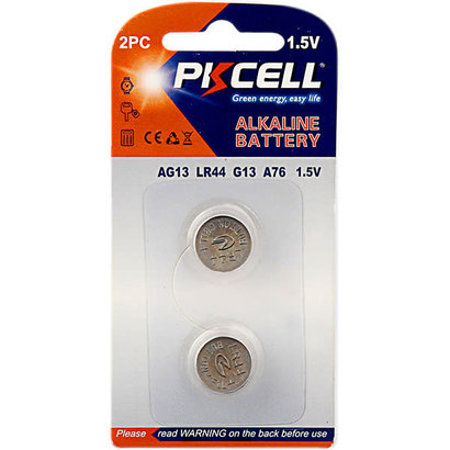 PKCELL AG13 1.5V Alkaline Button Cell Battery (Choose Quantity)