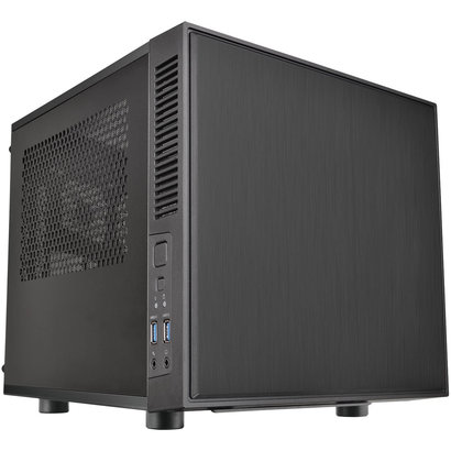 Thermaltake Thermaltake Suppressor F1 Mini ITX Tt LCS Certified Cube Computer Chassis CA-1E6-00S1WN-00, Black