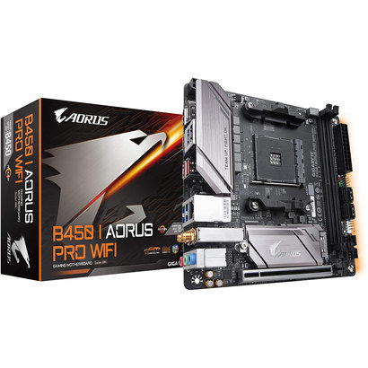 Gigabyte GIGABYTE B450 I AORUS PRO WIFI AM4 AMD B450 SATA 6Gb/s USB 3.1 HDMI Mini ITX AMD Motherboard