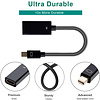 6 inch Mini DisplayPort Male to HDMI Female Adapter, Black