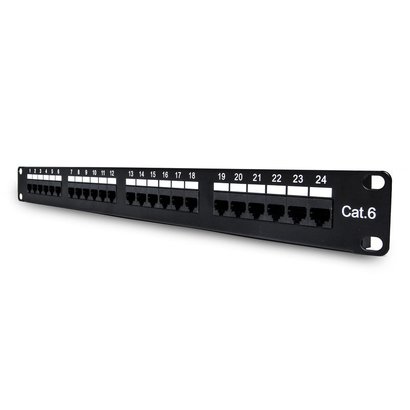 Cat.6 110 Type Patch Panel 24Port Rackmount