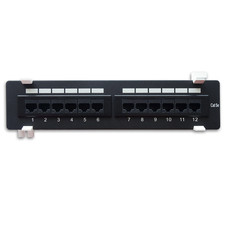 Cat.5E 110 Type Patch Panel 12Port Vertical w/Bracket Wall Mountable