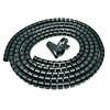 Gigacord Spiral Cable Zip Wrap Black 20mm x 1.5m (0.8" x 4.92Ft)