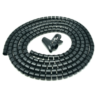 Gigacord Spiral Cable Zip Wrap Black 25mm x 1.5m (1" x 4.92Ft)