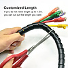 Gigacord Spiral Cable Zip Wrap Black 20mm x 1.5m (0.8" x 4.92Ft)