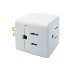 3 Outlet 3-Prong Cube Power Adapter