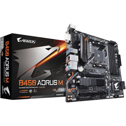 Gigabyte GIGABYTE B450 AORUS M AM4 AMD B450 SATA 6Gb/s Micro ATX AMD Motherboard