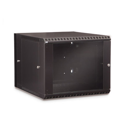 Kendall Howard 9U LINIER Swing-Out Wall Mount Cabinet - Glass Door