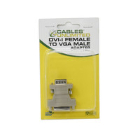 Cables Unlimited DVI-A Analog Female to VGA Male Video Adapter, Beige DVI to VGA
