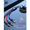 Gigacord Gigacord 5A 40W 3in1 Mobile Phone Aluminum Super Fast Charging USB Type C Micro USB A to USB C Charge Nylon Braided Charger Cord Cable