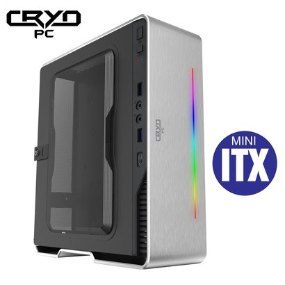 Cryo-PC Cryo-PC Mini ITX Custom i3-10100, 16GB RAM, 256GB M.2 SSD, Win10 Pro