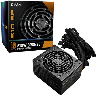 EVGA EVGA 510 BP, 80+ BRONZE 500W + 10W, 3 Year Warranty, Power Supply 100-BP-0510-K1, 510W