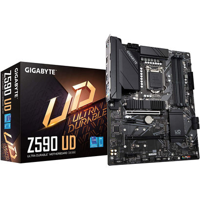 Gigabyte GIGABYTE Z590 UD (LGA 1200/ Intel Z590/ ATX/ Triple M.2/ PCIe 4.0/ USB 3.2 Gen 2/ 2.5GbE LAN/ Motherboard)