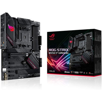 ASUS ASUS ROG Strix B550-F Gaming AMD AM4 Zen 3 Ryzen 5000 & 3rd Gen Ryzen ATX Gaming Motherboard (PCIe 4.0, 2.5Gb LAN, BIOS Flashback, HDMI 2.1, Addressable Gen 2 RGB Header and Aura Sync)