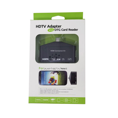 Gigacord USB OTG & MHL To HDMI HDTV Adapter SD/TF Card Reader Writer Samsung Android