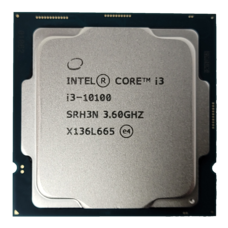 Intel Intel Core i3-10100 Desktop Processor 4 Cores up to 4.3 GHz  LGA1200 (Intel 400 Series Chipset) 65W, Tray OEM