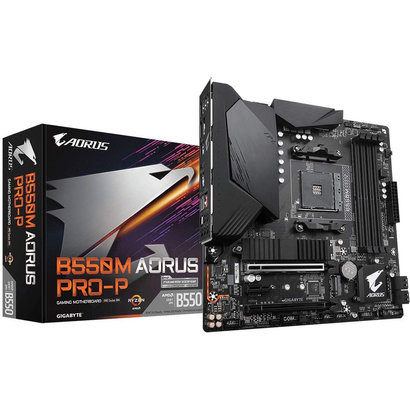 Gigabyte Gigabyte B550M AORUS PRO-P (AMD Ryzen 5000/B550/Micro ATX/M.2 Thermal Guard/HDMI/DVI/USB 3.2 Gen 2/DDR4/Motherboard)