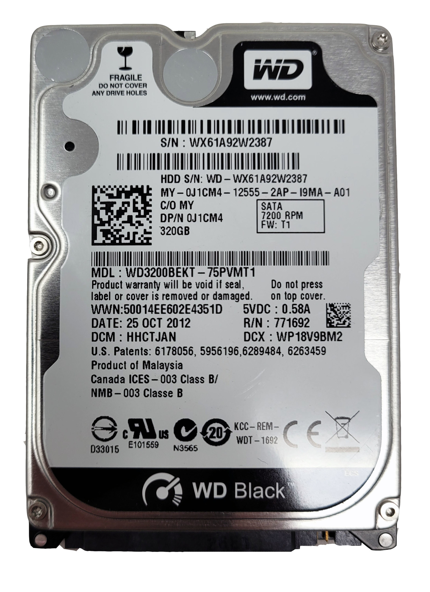 Northern Mastery vride 320GB 2.5" Internal Hard Drive For Laptop/External Enclosure - NWCA Inc.