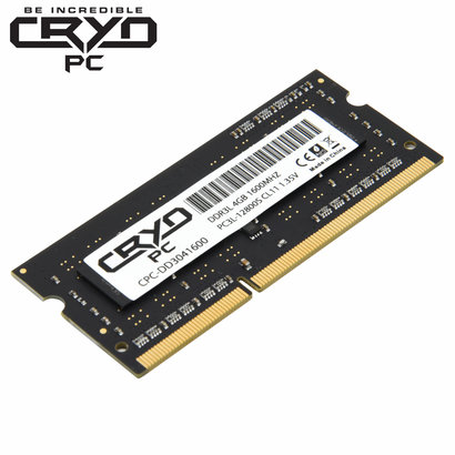 Cryo-PC Cryo-PC 4GB SoDIMM DDR3L 1600MHZ PC3L-12800S CL11 1.35V RAM