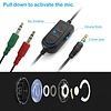 3.5mm Gaming Headset, DaKuan Over Ear Noise Isolating Headphone with Mic and Volume Control,Compatible with Laptop, PC, PS4, Xbox One Controller, Bonus with Extra 3.5mm Adapter