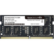 Teamgroup TEAMGROUP Elite 8GB Single DDR4 2400MHz PC4-19200 CL16 Unbuffered Non-ECC 1.2V SODIMM 260-Pin Laptop Notebook PC Computer Memory Module Ram Upgrade - TED48G2400C16-S01 - (1x 8GB) Single