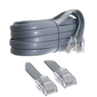7Ft RJ45 Modular Cable (Straight) Silver