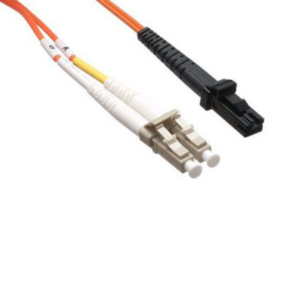Fiber Optic, MTRJ (Female)/LC, Multi Mode, OM1,Duplex 3 Meter (62.5/125 Type) Orange