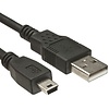 15 Foot USB 2.0 A to Mini-B (5-pin) Cable Black