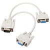 8 inch VGA Splitter Y Cable Adapter for Multiple or Dual Monitors