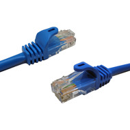 7Ft Cat5E UTP Ethernet Network Ferrari Booted Cable Blue