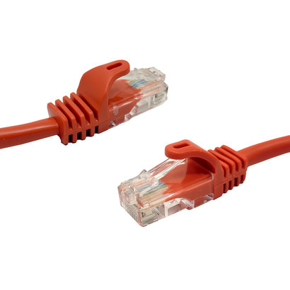3Ft Cat5E UTP Ethernet Network Ferrari Booted Cable Red