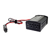 Gigacord Gigacord 300W Car Power AC Wall Outlet Inverter DC12V to AC110V Dual Outlet with 2-USB Ports, Black