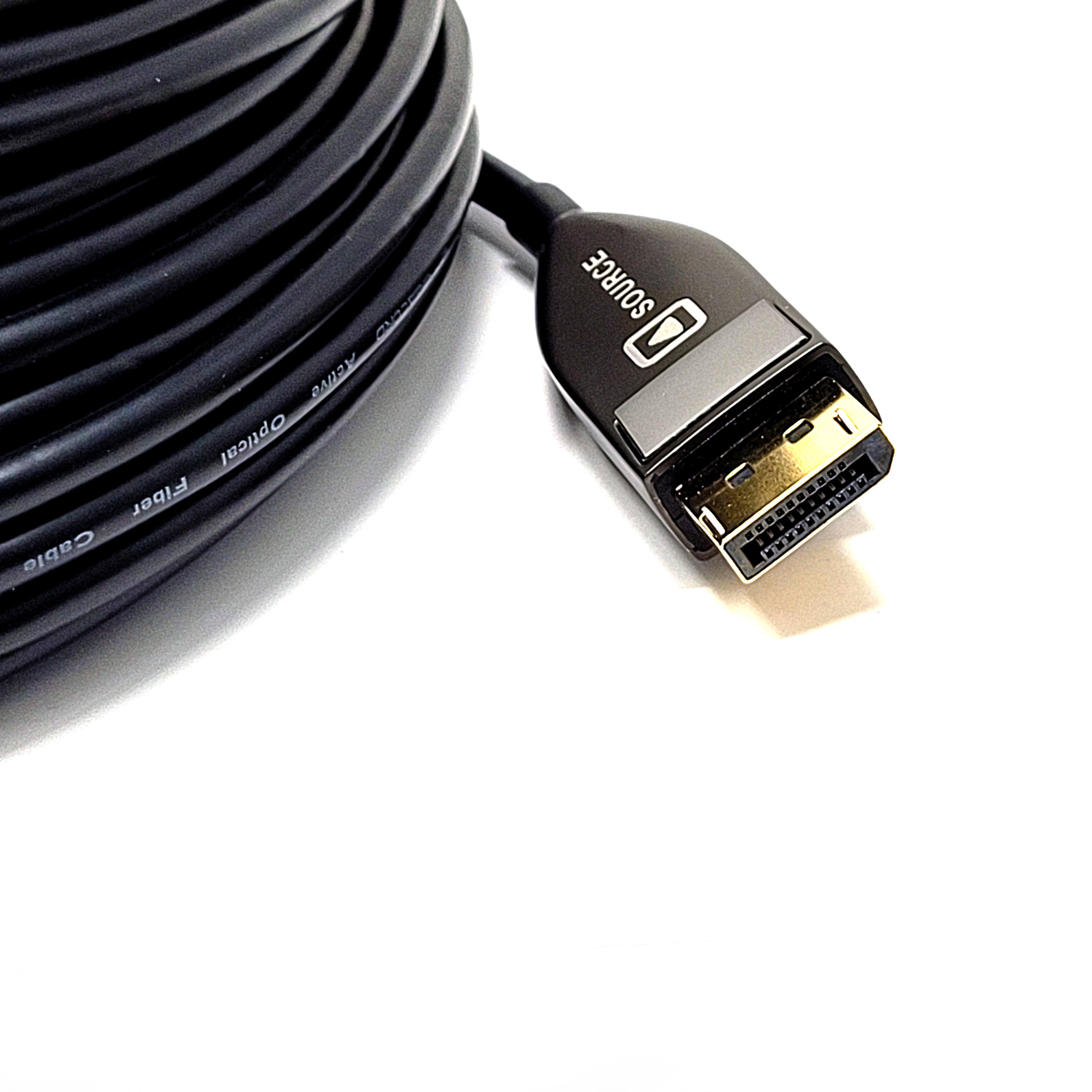 DisplayPort 1.4 AOC cable, 8K@60Hz, RGB 4:4:4, 32.4Gbps, Slim, Flexible  4-Core optical Fiber with no signal loss (10m/32ft. - 50m/164ft.) - NWCA  Inc.